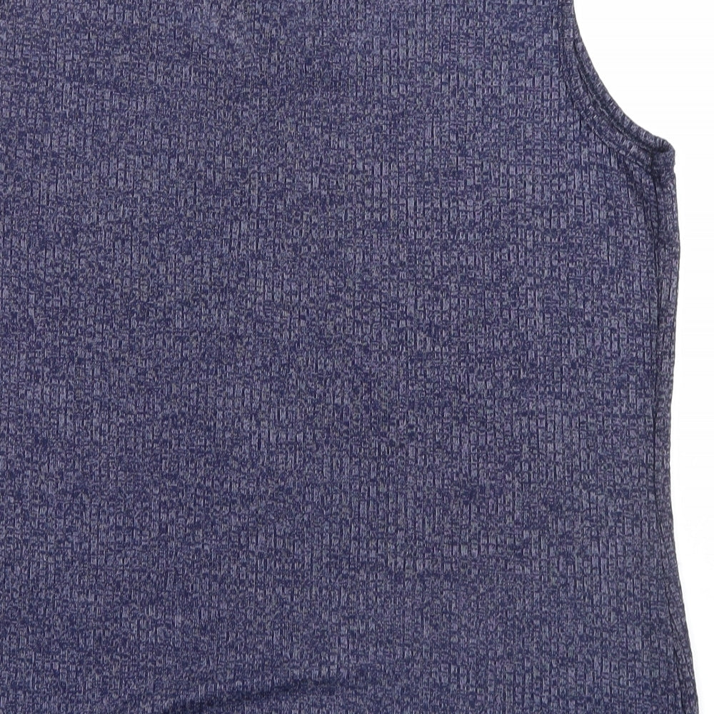 öbu Womens Blue Basic Blouse Size M