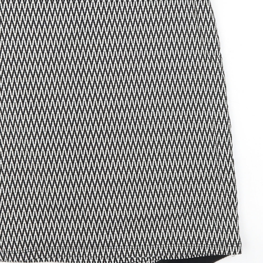 Atmosphere Womens Black Striped Mini Skirt Size 8