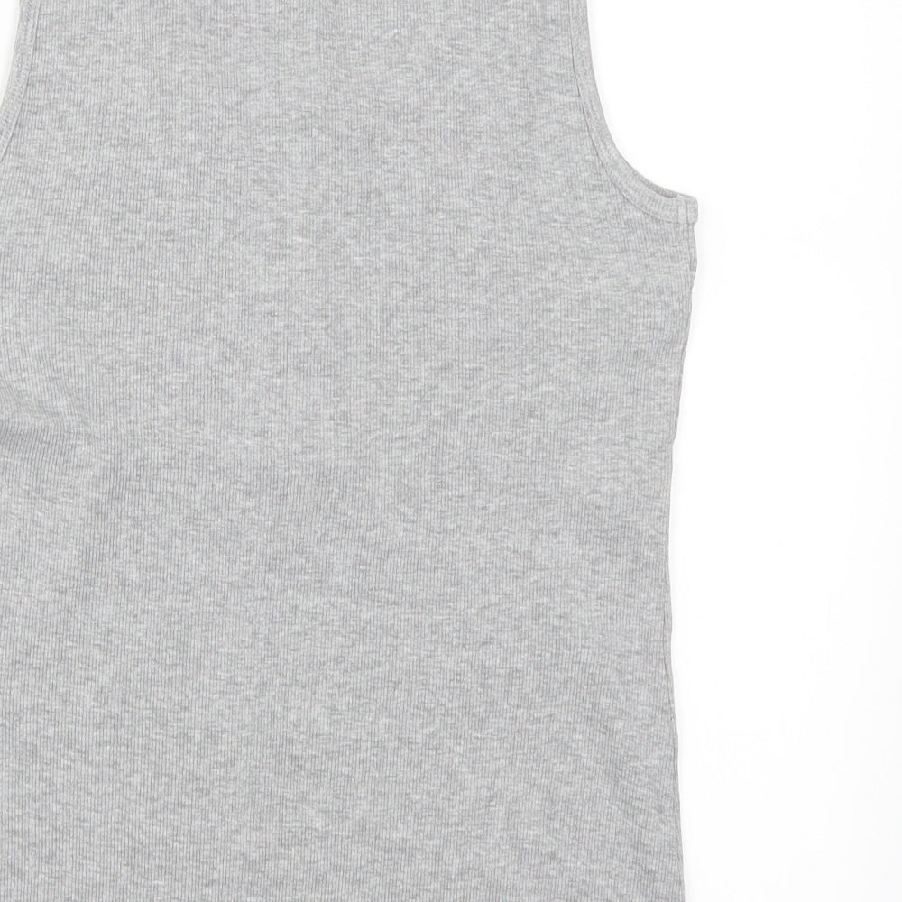 ESMARA Womens Grey Basic Tank Size L
