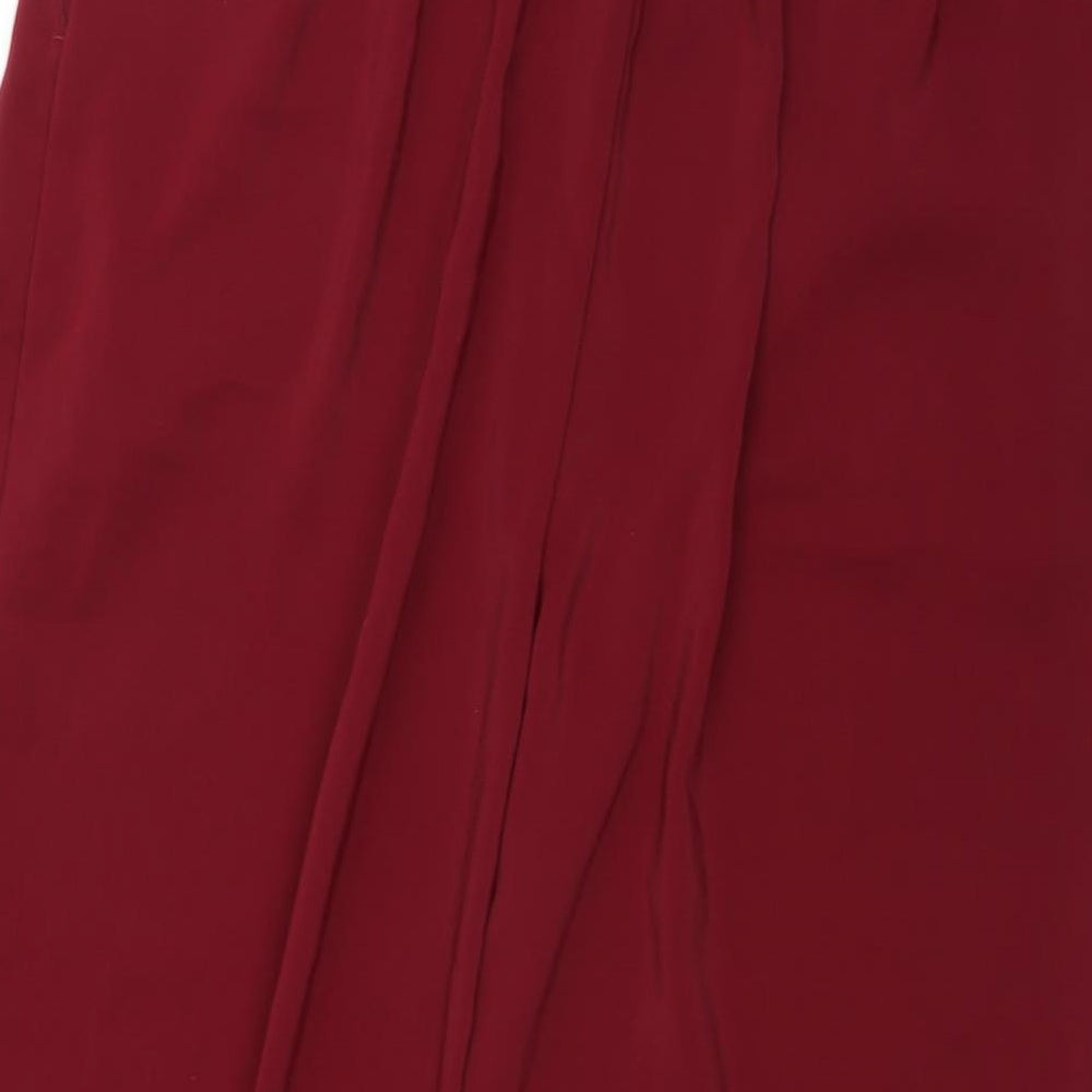 New Look Womens Red Trousers Size 16 L23 in