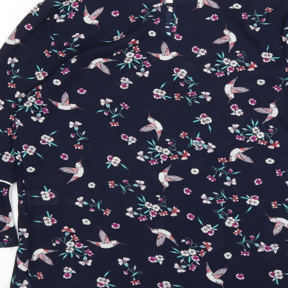 Primark Womens Blue Basic Blouse Size 6