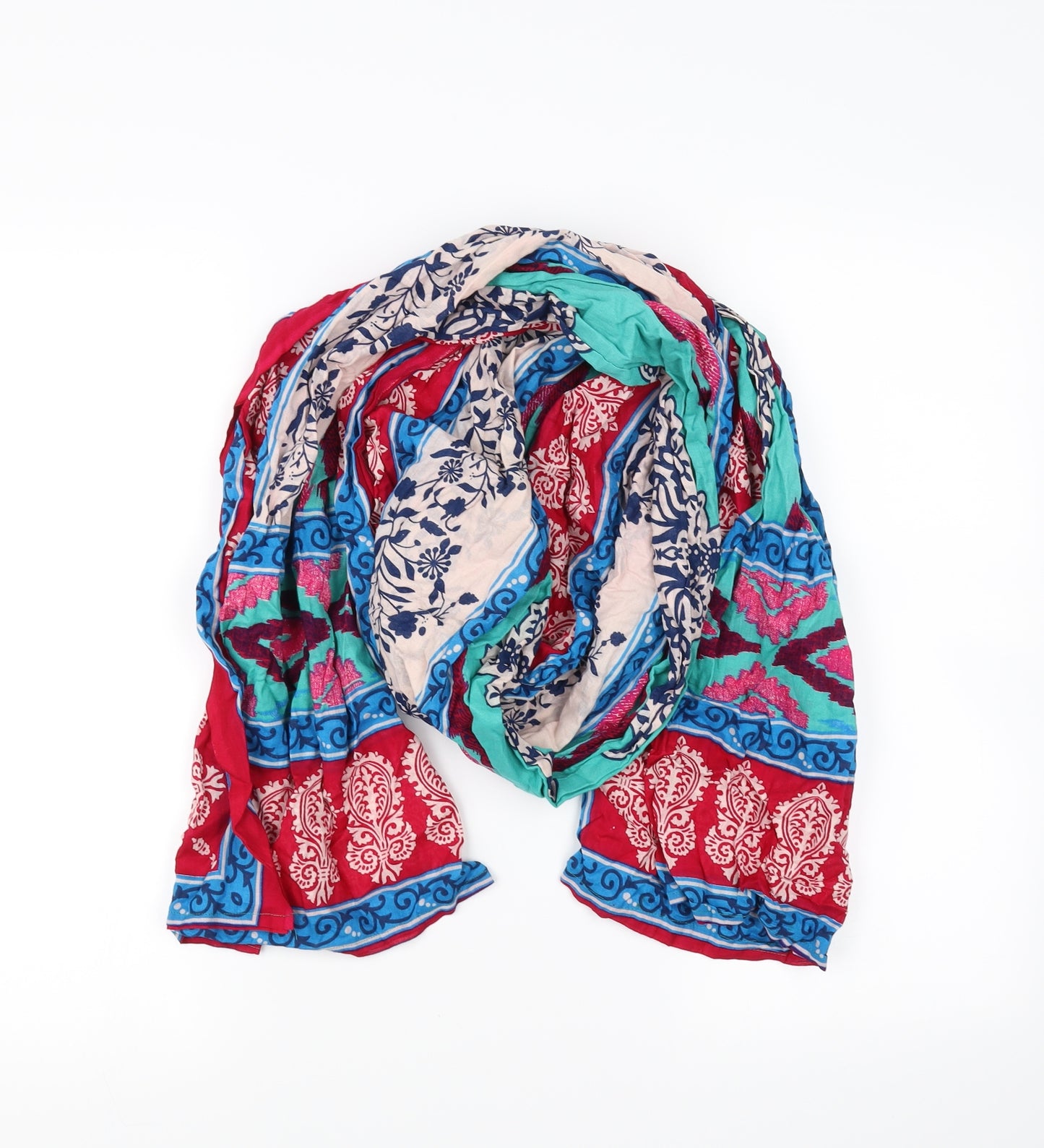 Preworn Womens Multicoloured Geometric Scarf