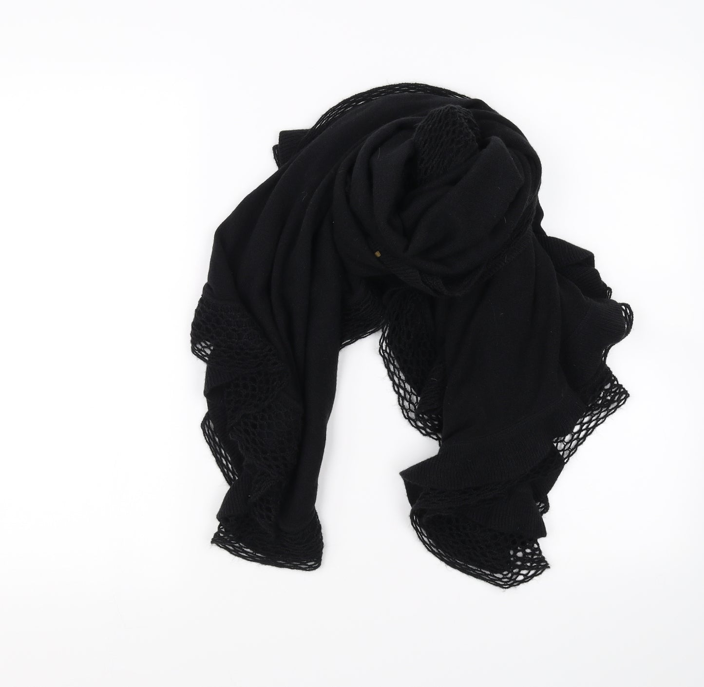 Preworn Unisex Black Scarf