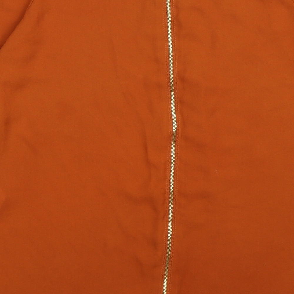 Atmosphere Womens Brown Basic Blouse Size 8 - burnt orange