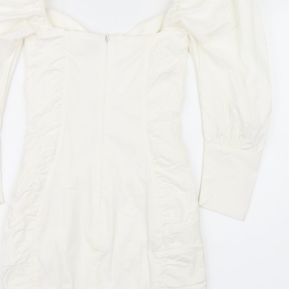 Oh Polly Womens White Bodycon Size 6
