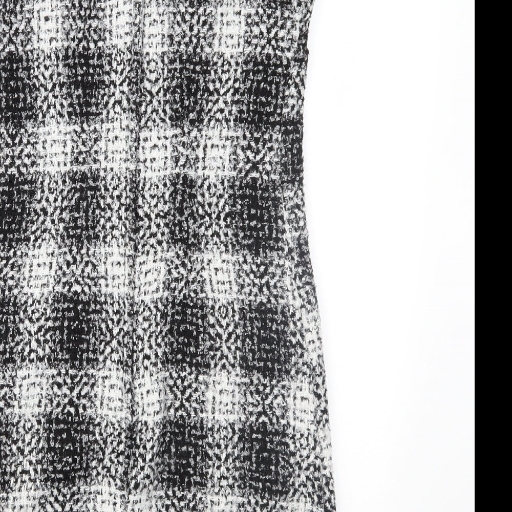 Dorothy Perkins Womens Black Check Shift Size 6