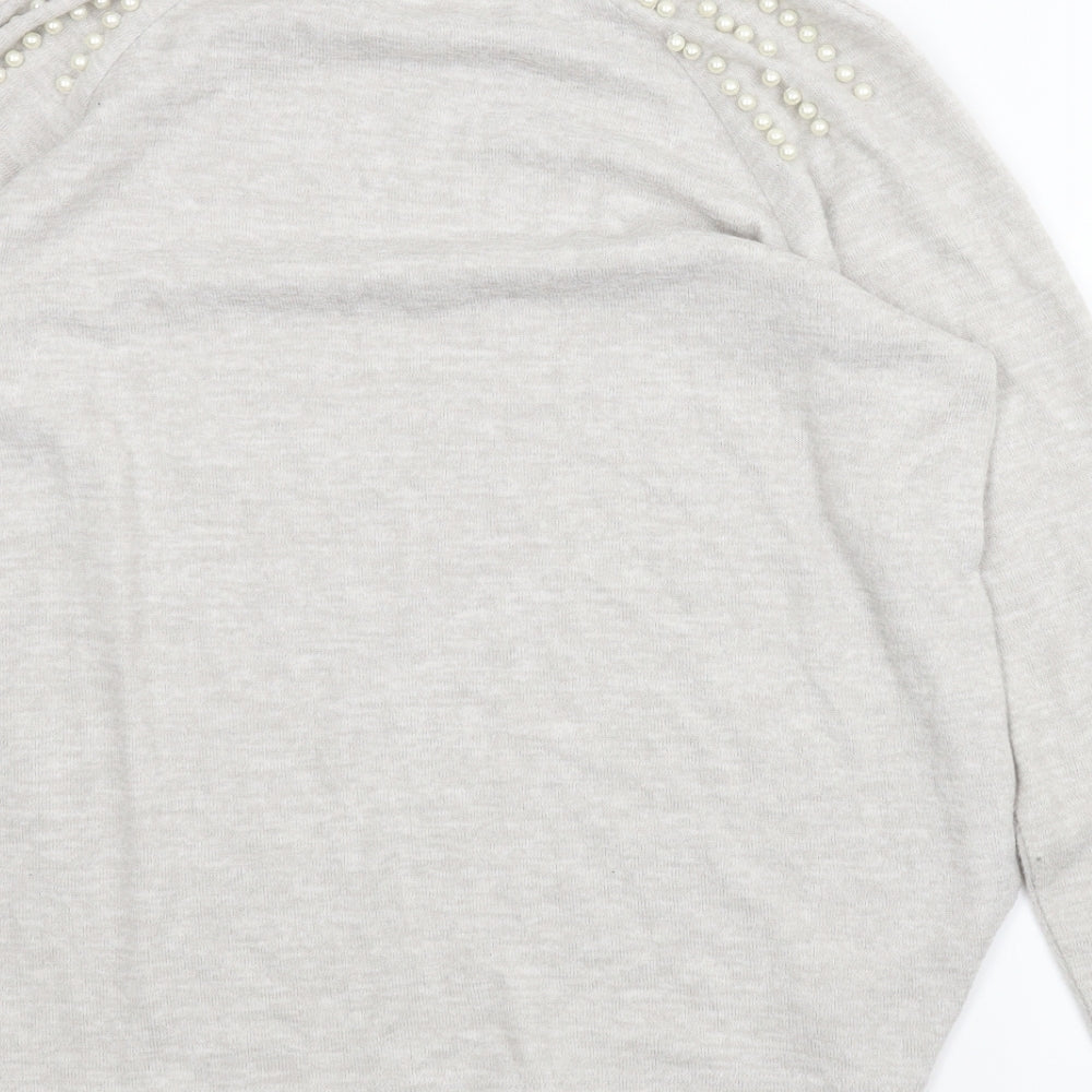 George Womens Grey Pullover Jumper Size M