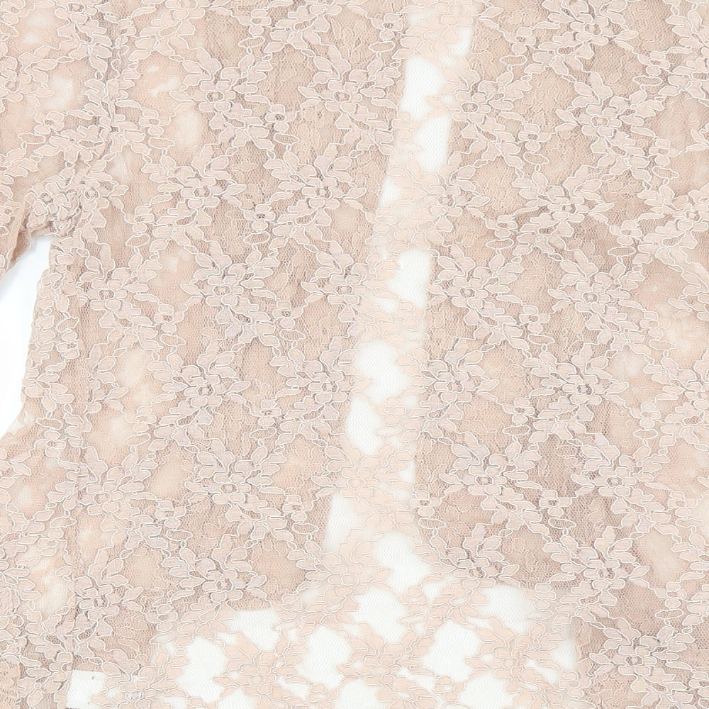 NEXT Womens Pink Floral Cardigan Jumper Size 10