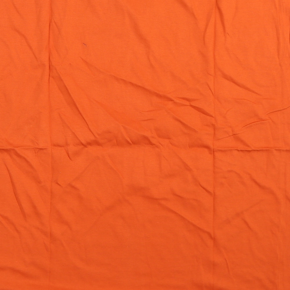 Detail Mens Orange Basic Tank Size L