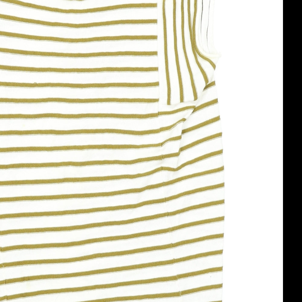 NEXT Womens Multicoloured Striped Basic T-Shirt Size 10