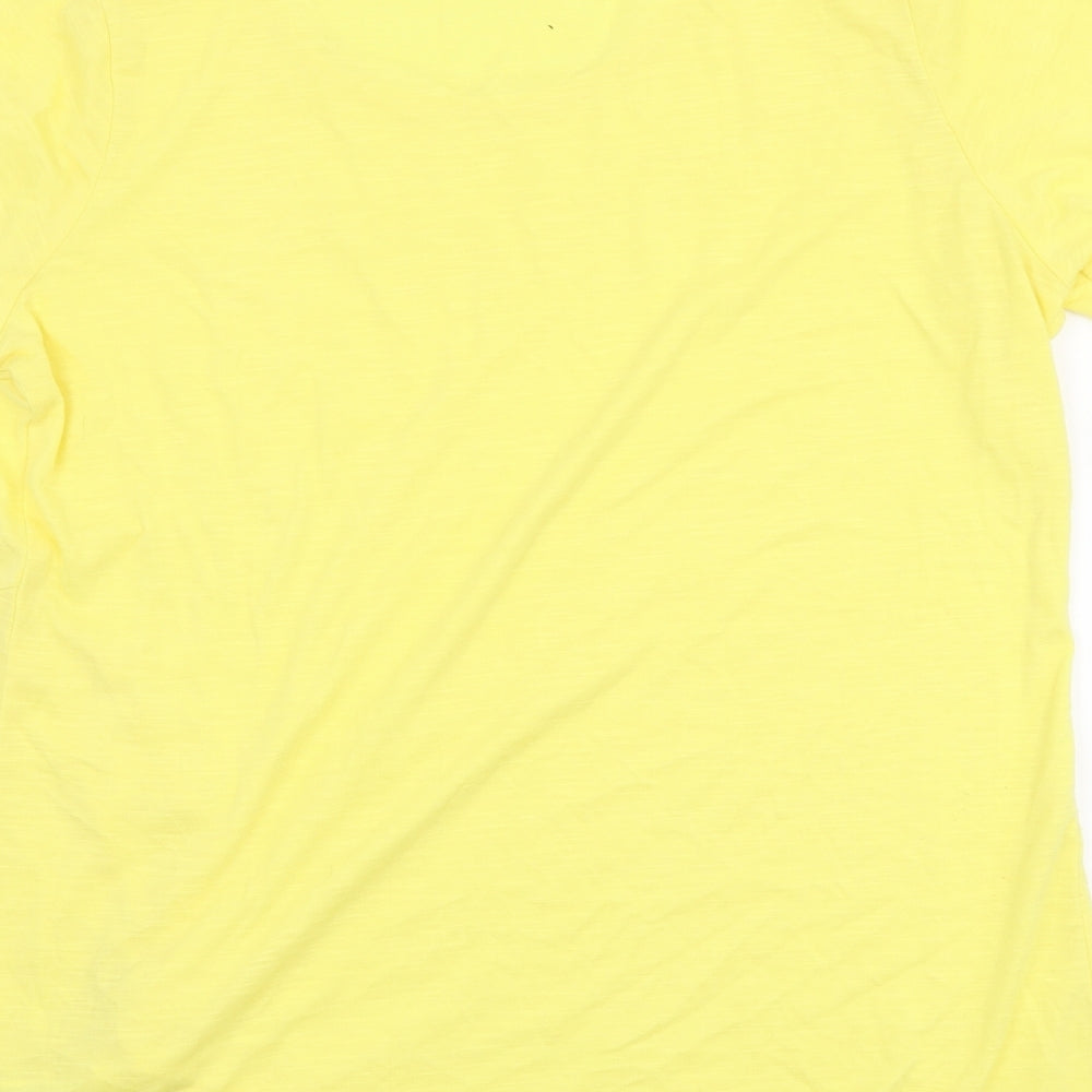 Damart Womens Yellow Basic T-Shirt Size 14