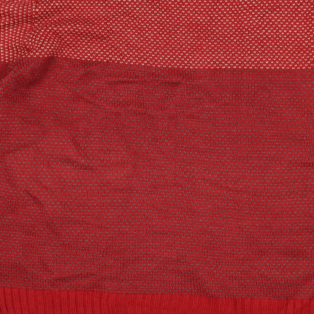 New Look Mens Red Pullover Jumper Size M