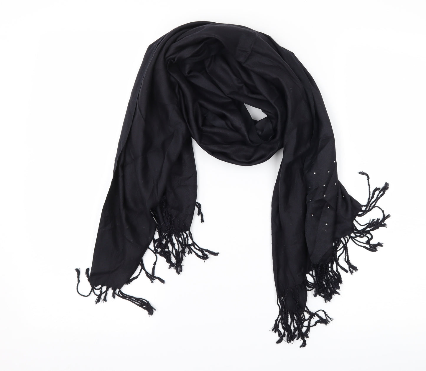 Preworn Womens Black Scarf