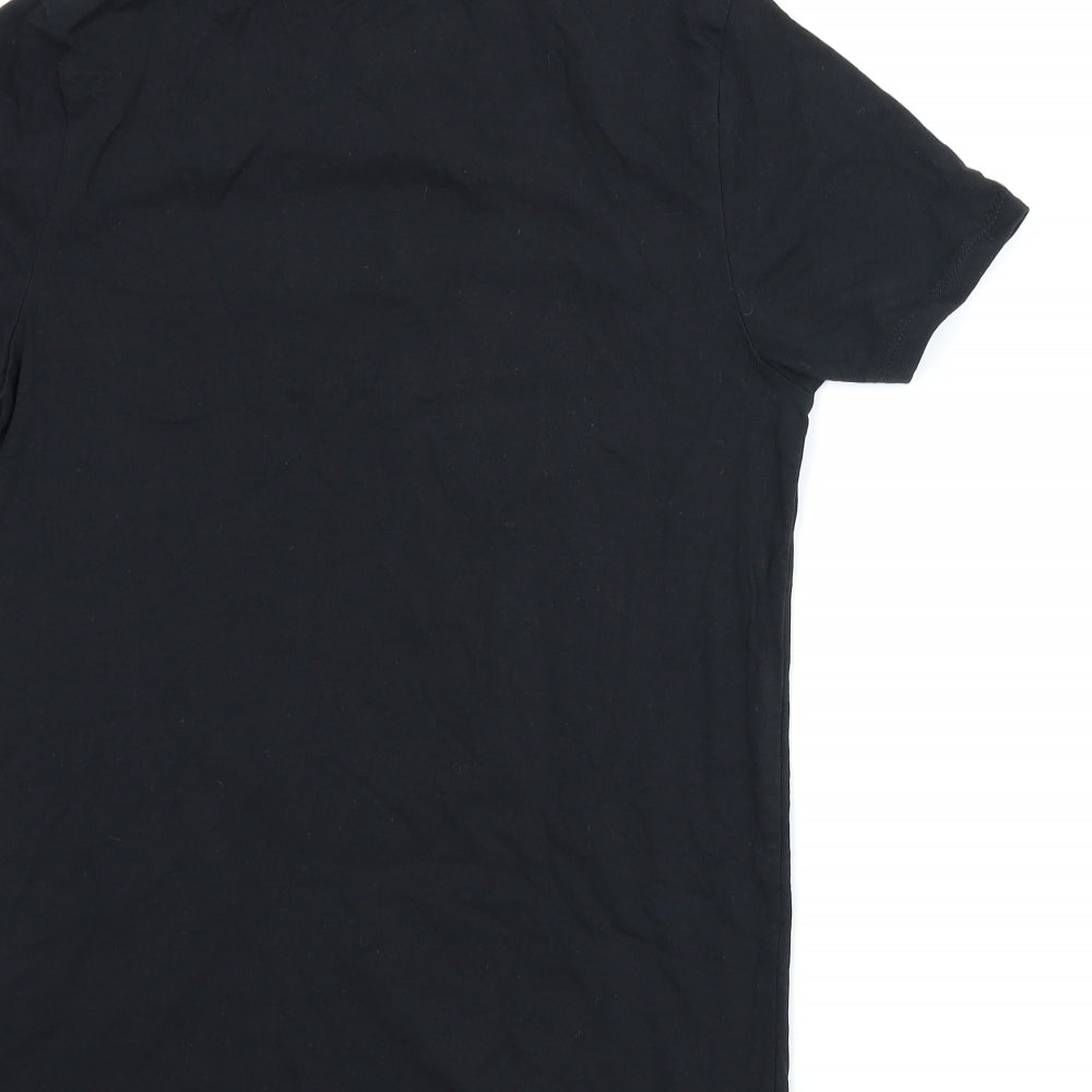 Primark Boys Black Basic T-Shirt Size M - Fortnite