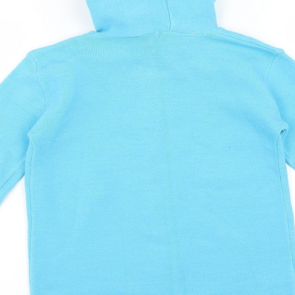 Glimpse Womens Blue Full Zip Hoodie