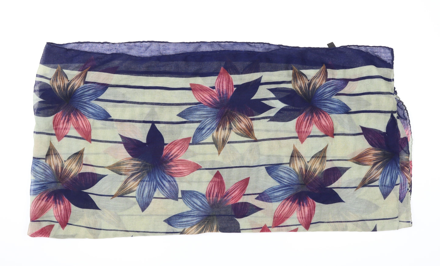 Preworn Womens Multicoloured Floral Shawl/Wrap