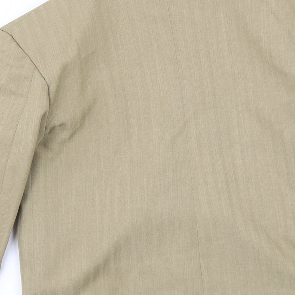 Preworn Womens Beige Jacket Blazer Size 6