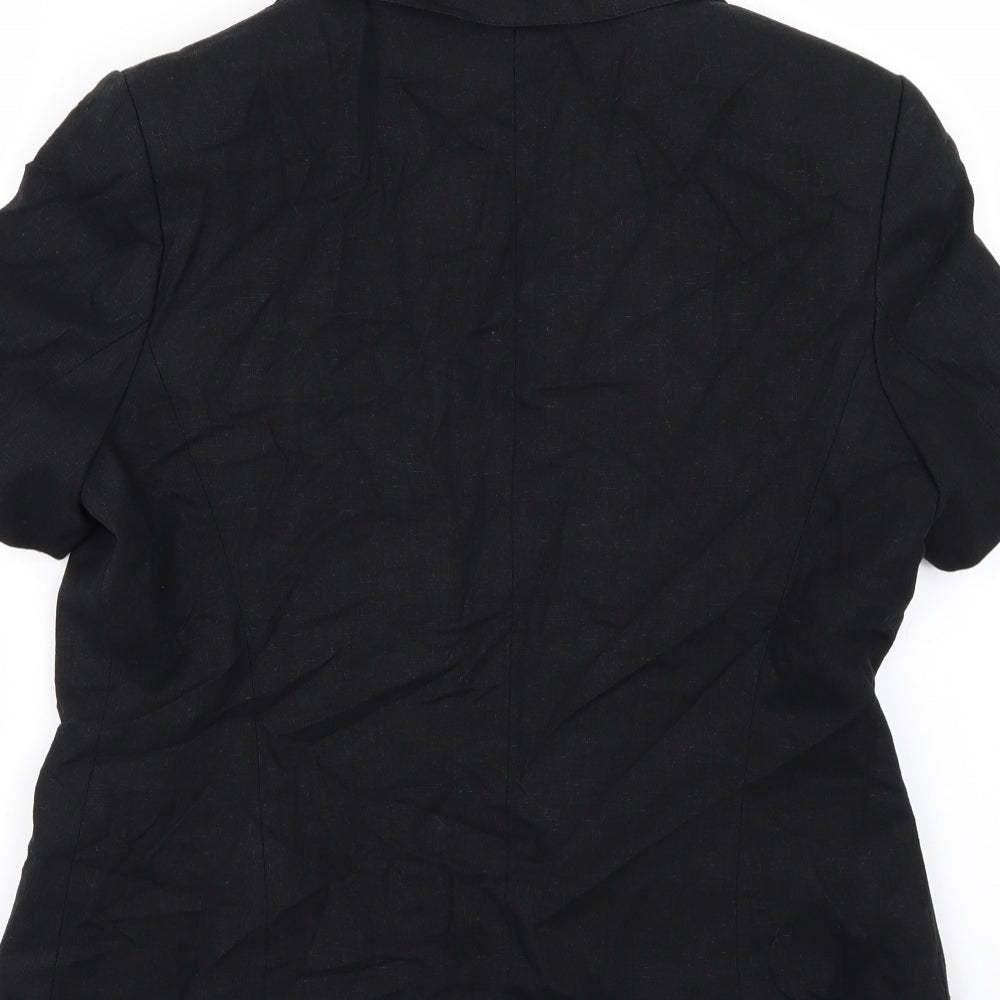 Anna Rose Womens Black Jacket Coatigan Size 12