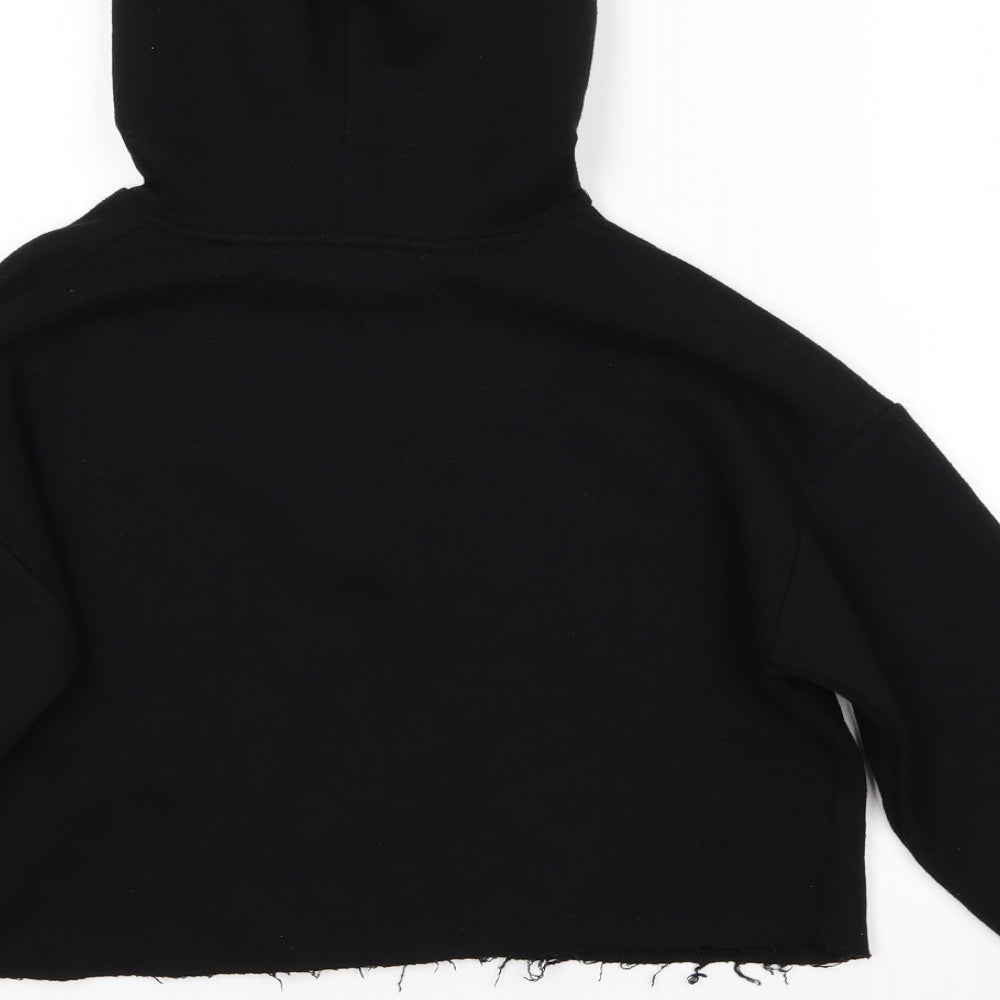 New Look Girls Black Pullover Hoodie Size 12-13 Years - USA