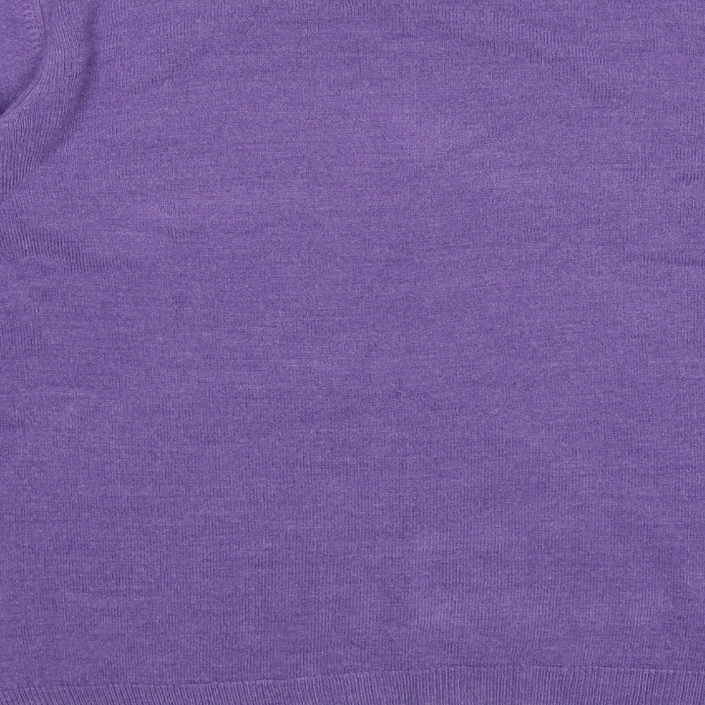 BHS Womens Purple Knit Jumper Size 12