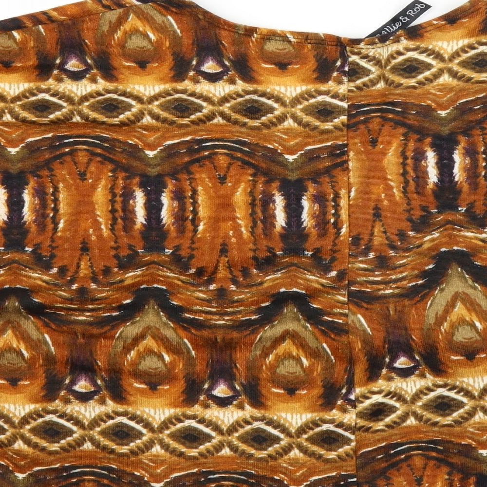 ALLIE & Rob Womens Brown Cardigan Jumper Size M