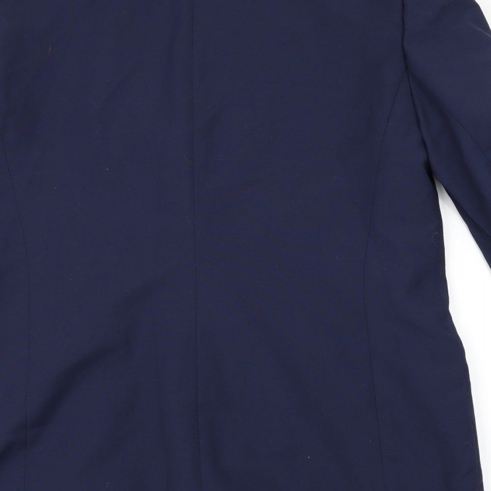 slimma Womens Blue Jacket Suit Jacket Size 14