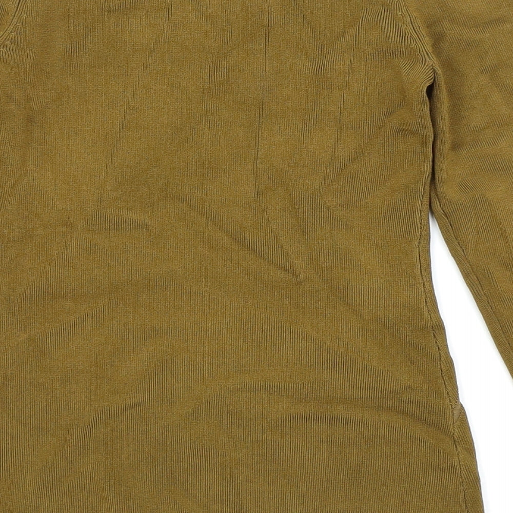 H&M Womens Gold Basic T-Shirt Size 6
