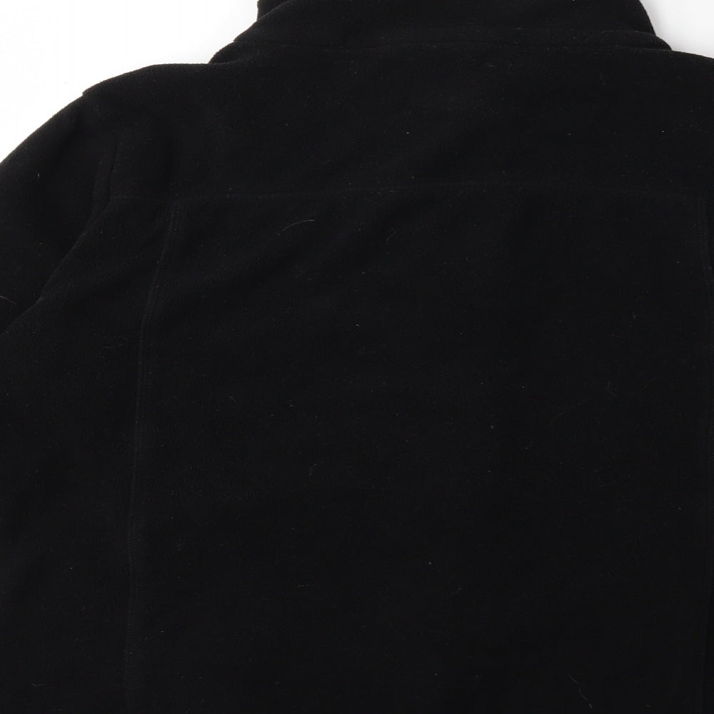 GTS Womens Black Fleece Jacket Size 12