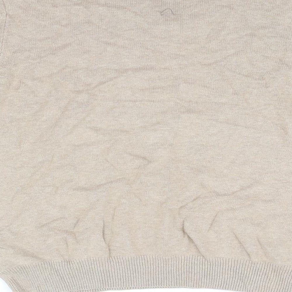 M&S Collection Womens Beige Pullover Jumper Size M