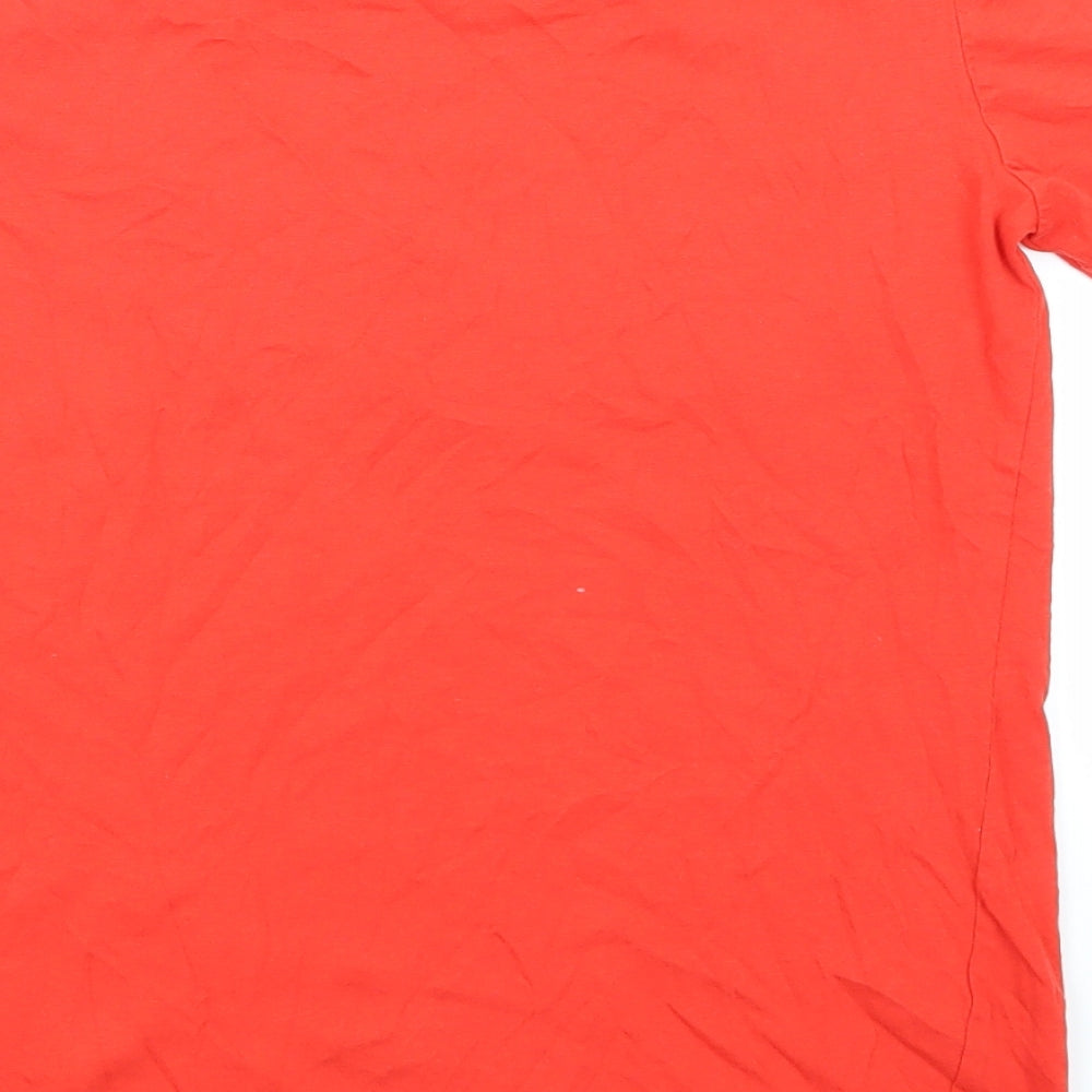 Papaya Womens Red Basic T-Shirt Size 10