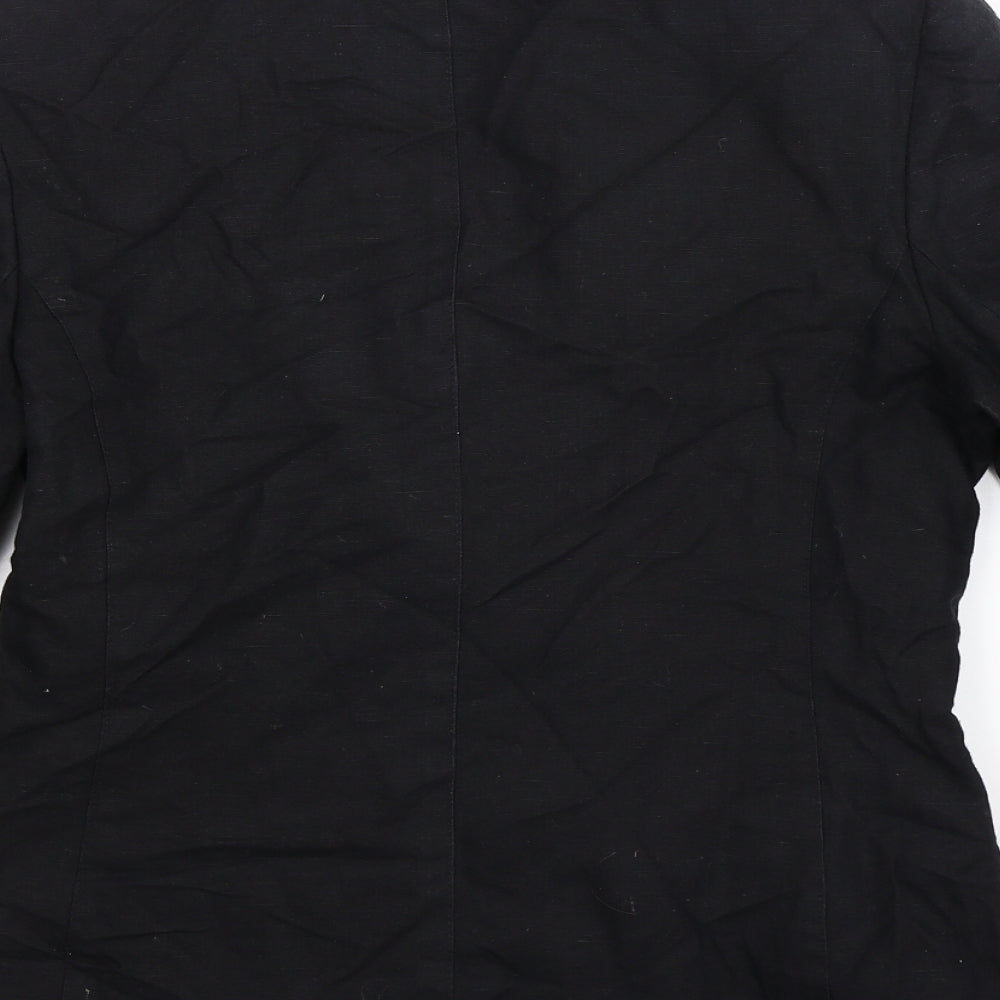 St Michael Womens Black Jacket Blazer Size 10