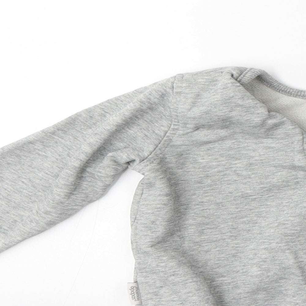 mamas & papas Boys Grey Pullover Sweatshirt Size 2-3 Years