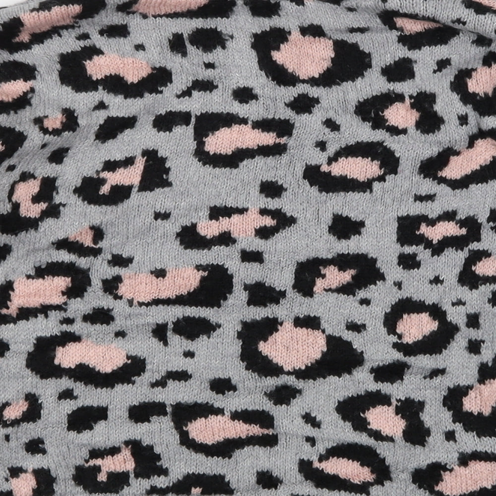 PEP & CO Girls Multicoloured Animal Print Pullover Jumper Size 11-12 Years