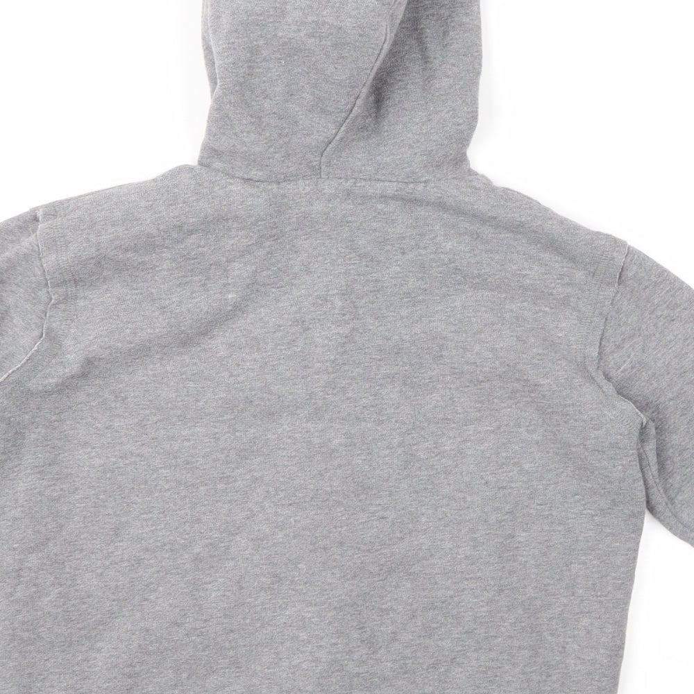 Zara Kids Girls Grey Full Zip Hoodie Size 7-8 Years