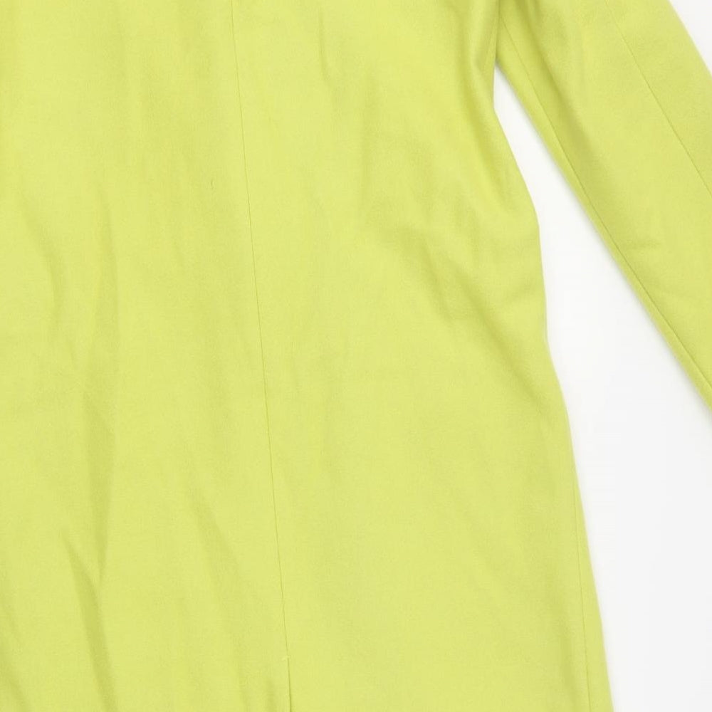 Dept 19 Womens Green Trench Coat Coat Size 12