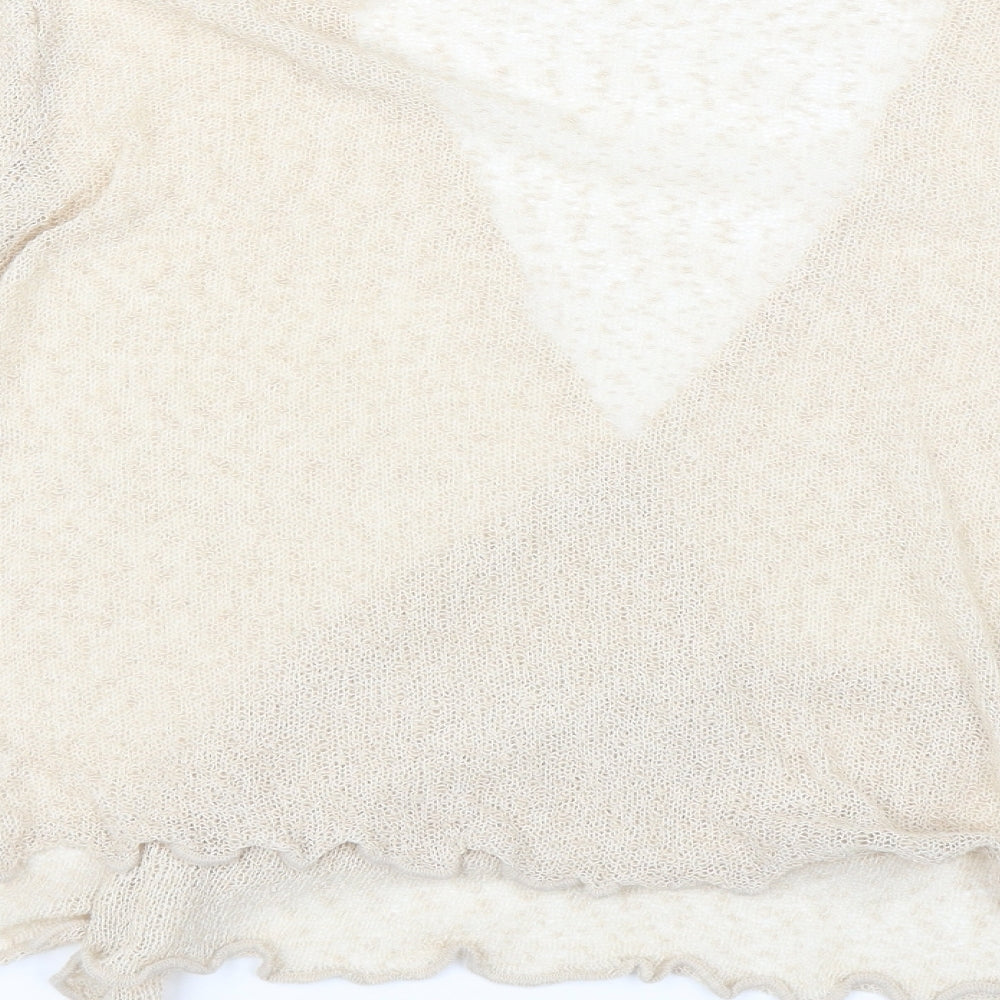 Bonmarché Womens Beige Knit Cardigan Jumper Size L