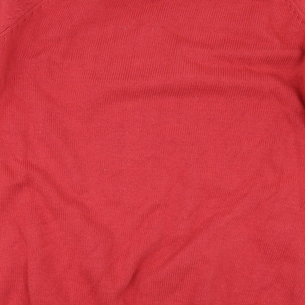 Cotton Traders Mens Orange Pullover Jumper Size L