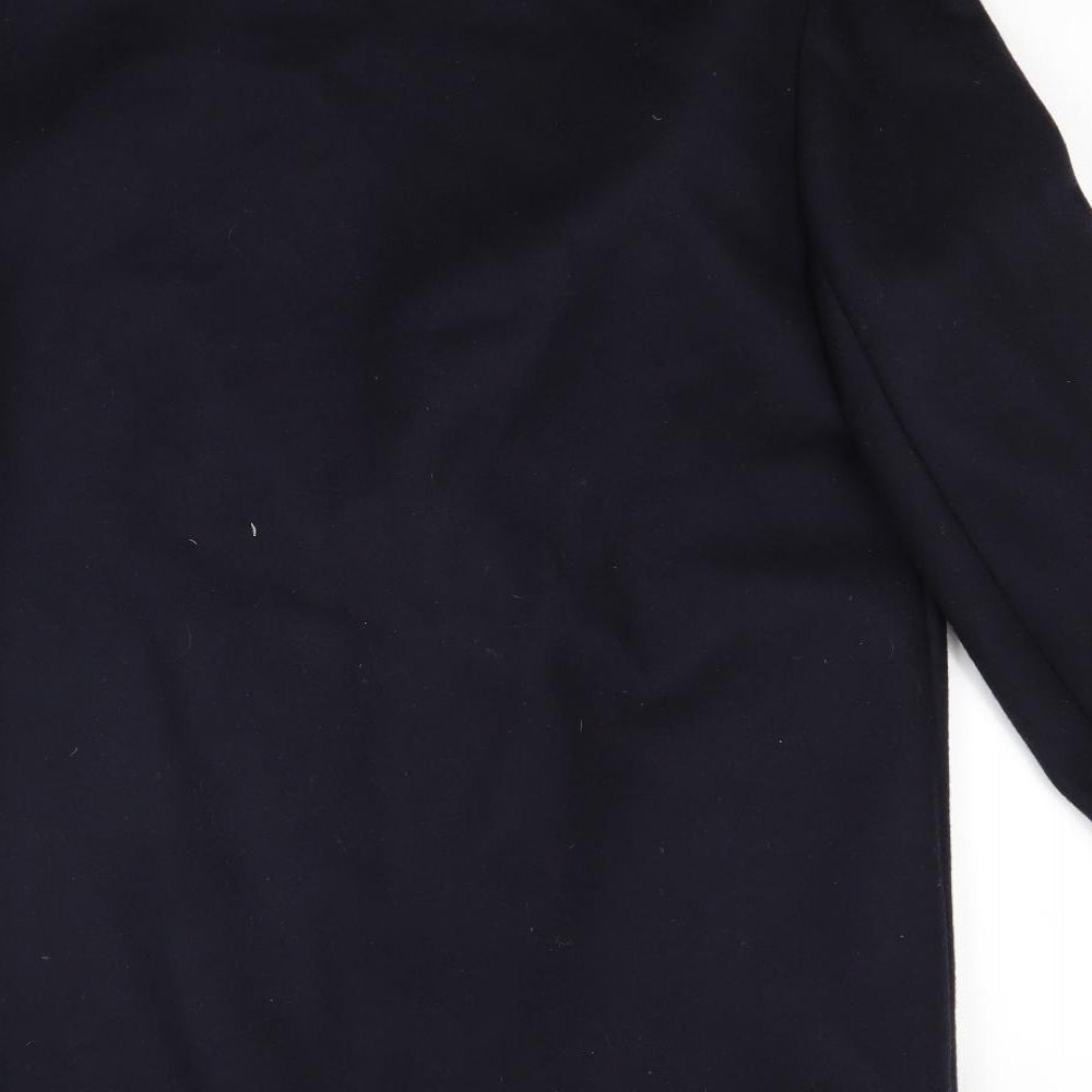 Additions Womens Blue Overcoat Coat Size 12
