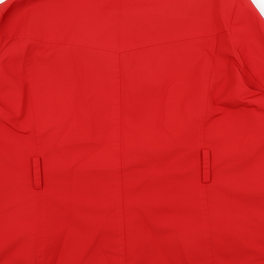 Asda George Womens Red Overcoat Coat Size 22