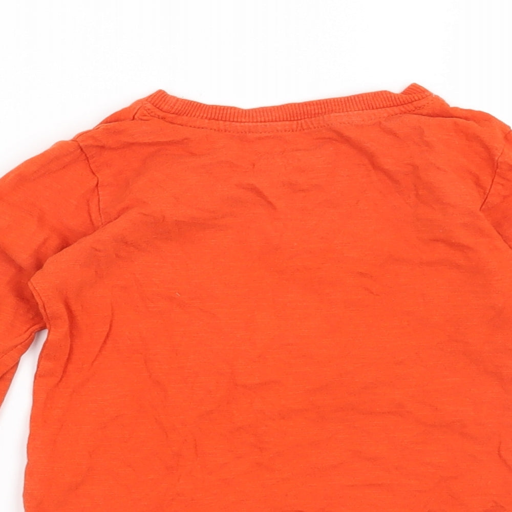 Mini Rebel Boys Orange Basic T-Shirt Size 2-3 Years - Car