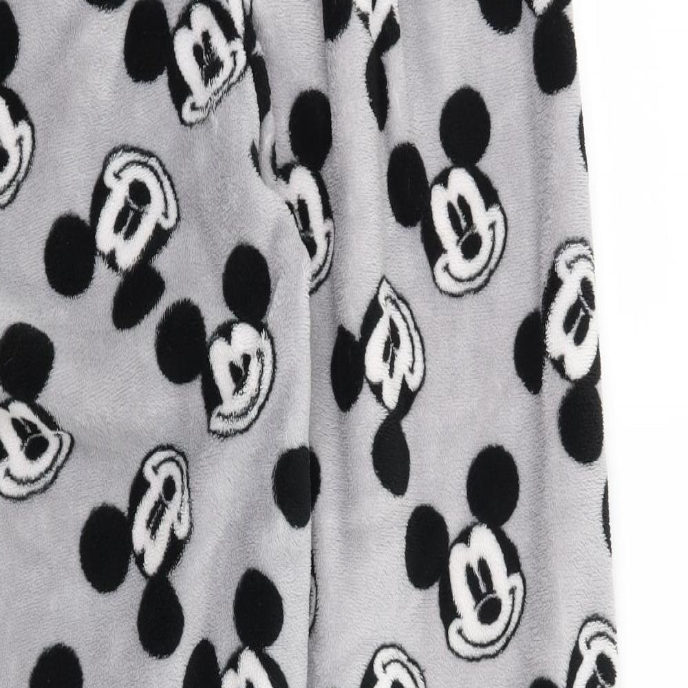 Love To Lounge Womens Grey Solid Top Pyjama Pants Size 12 - Disney Mickey Mouse