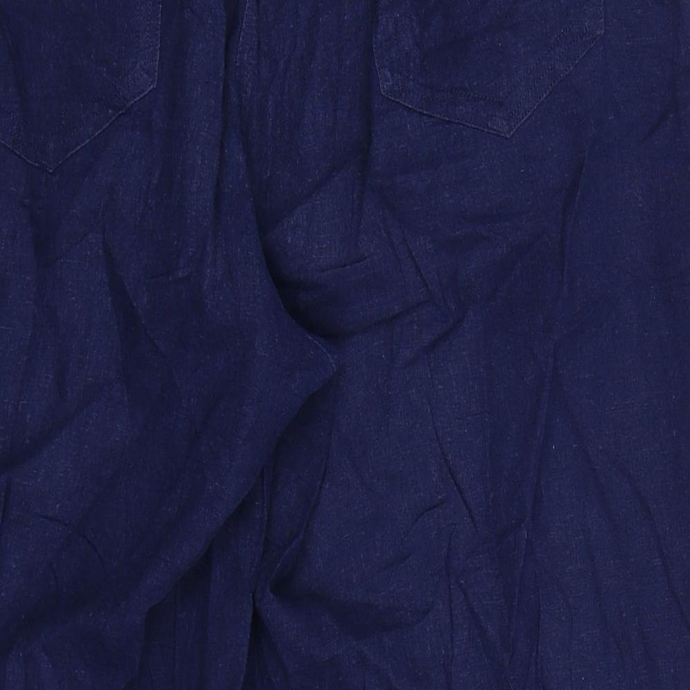 Riviera Womens Blue Trousers Size 14 L21 in