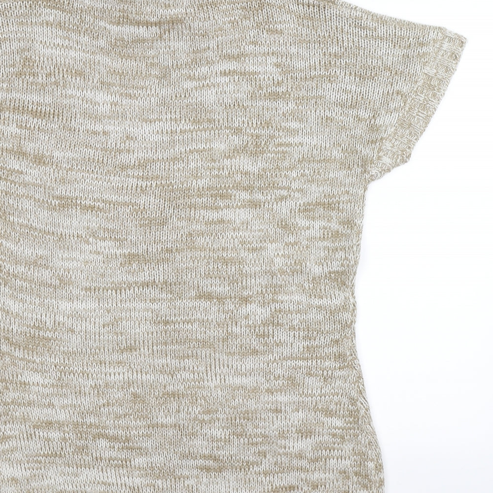 originals Womens Beige Knit Jumper Dress Size M