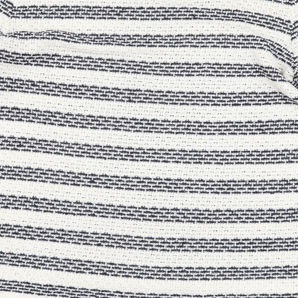 TU Womens Blue Striped Pullover Jumper Size 14