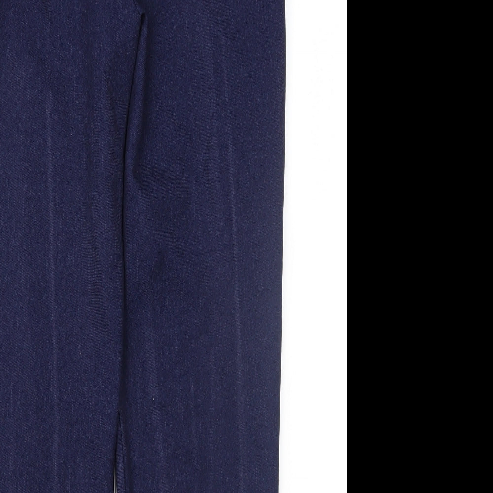 Papaya Womens Blue Trousers Size 10 L25 in