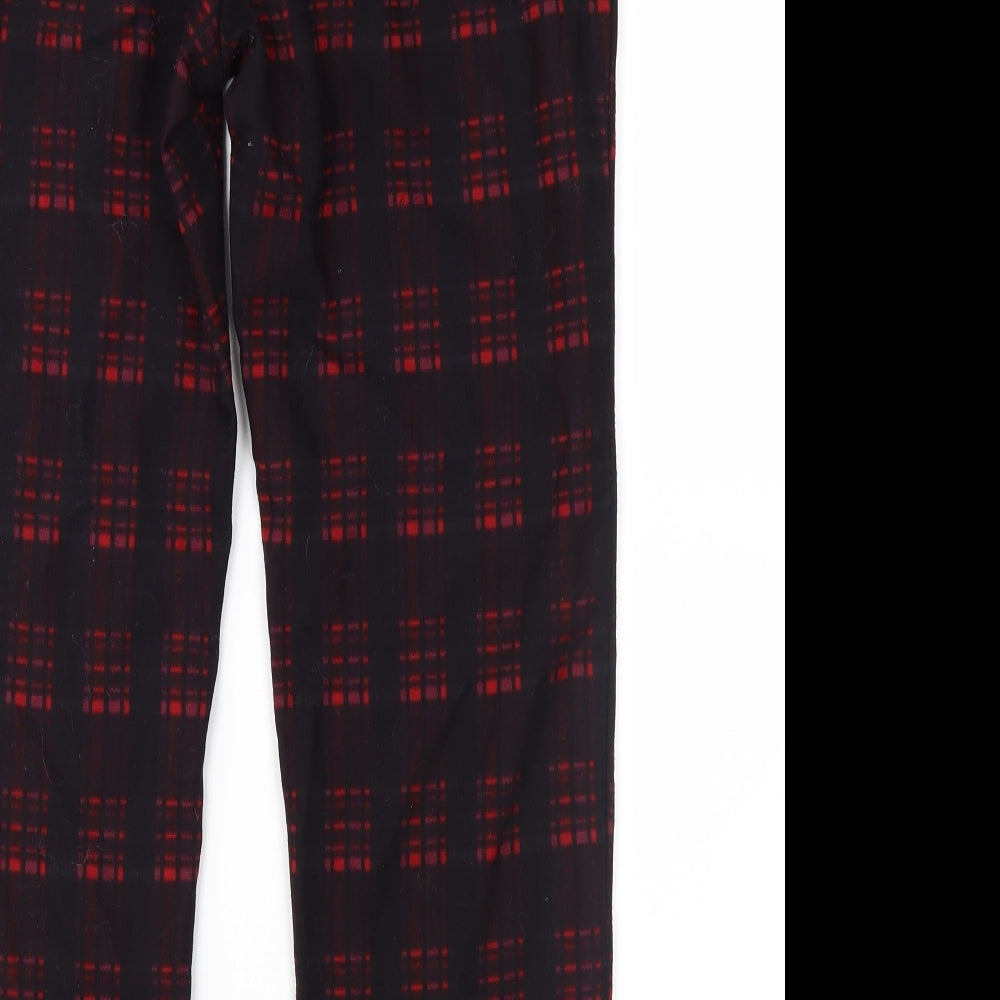 NEXT Womens Purple Check Trousers Size 32 in L26 in