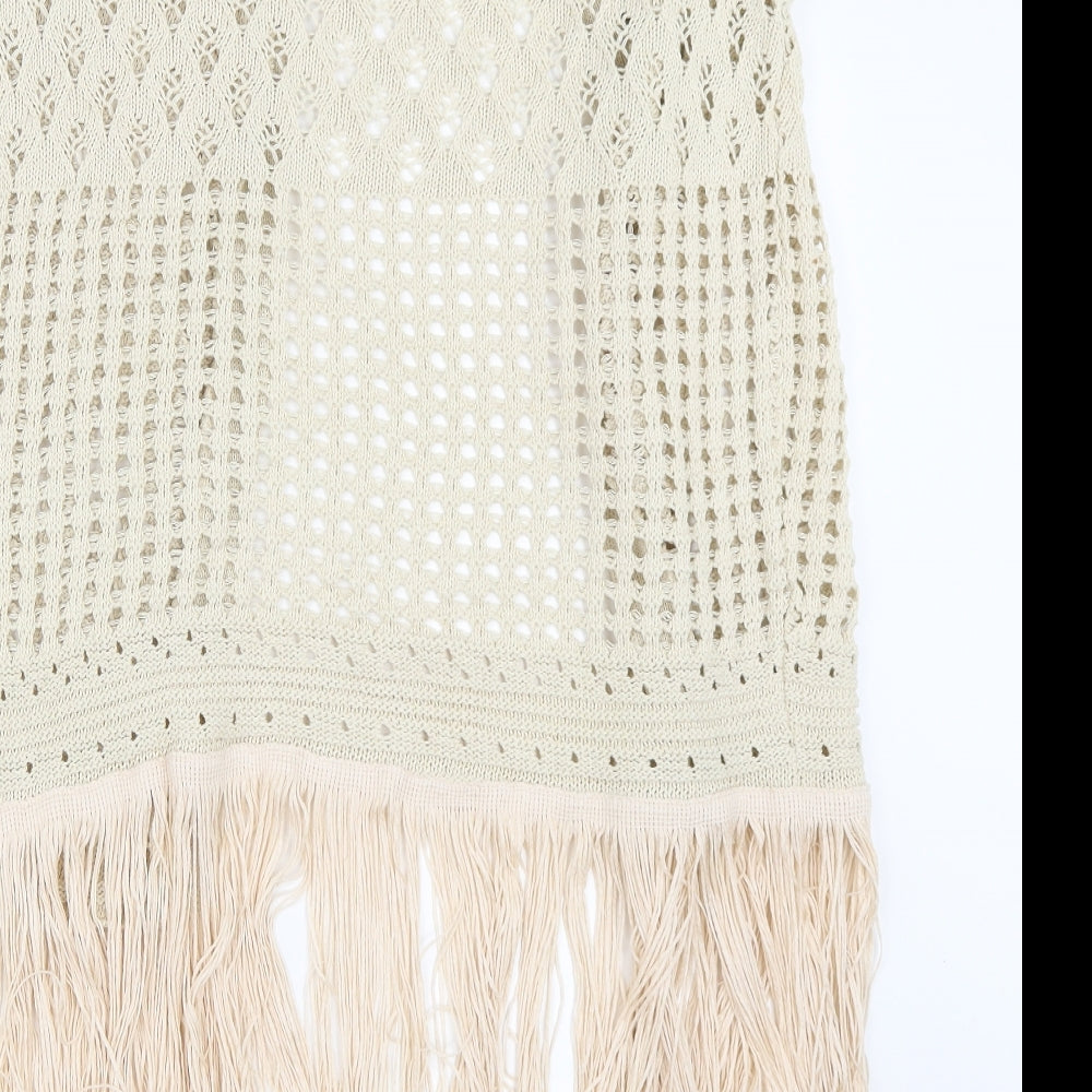 Anthology Womens Beige Cardigan Jumper Size 12