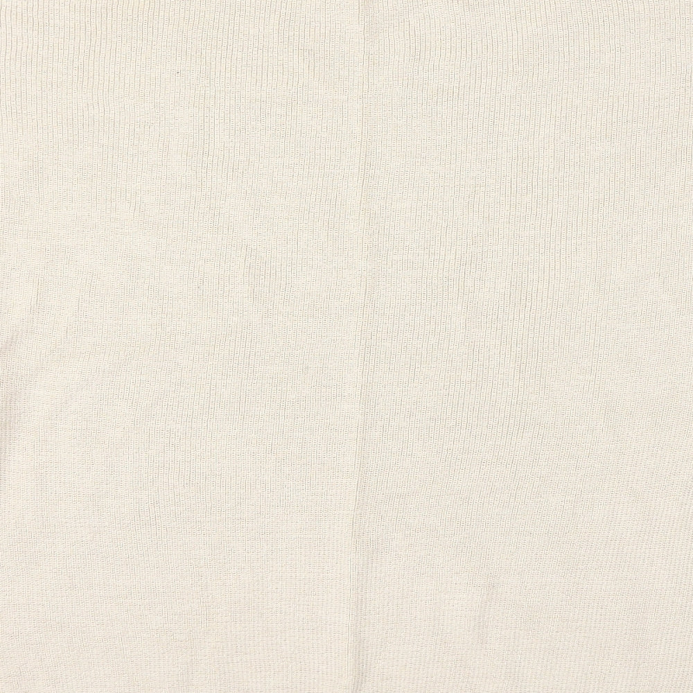 Very Womens Beige Knit Pullover Jumper Size 8