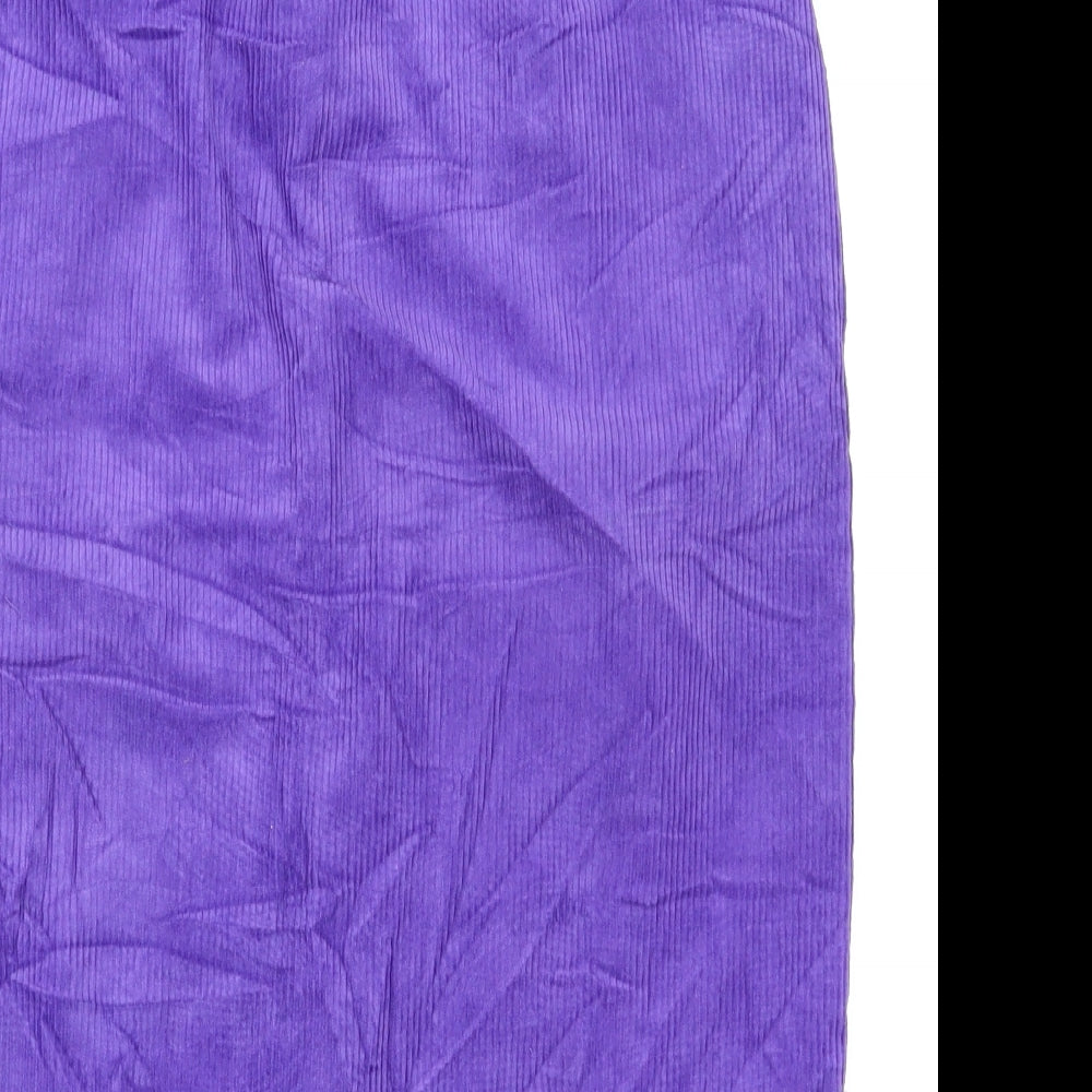 casual women Womens Purple A-Line Skirt Size 12