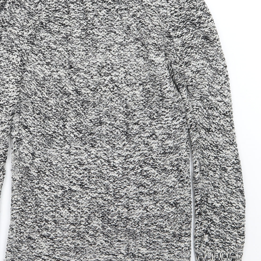 BHS Womens Grey Knit Jumper Dress Size 10